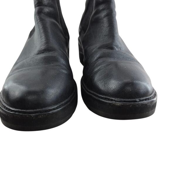 Stretch Knit Bootie Eileen Fisher Hollis Bootie Eileen  Eileen Fisher Ankle Boots Womens‎ 11 Black Leather Chelsea Wedge Heel Pull On